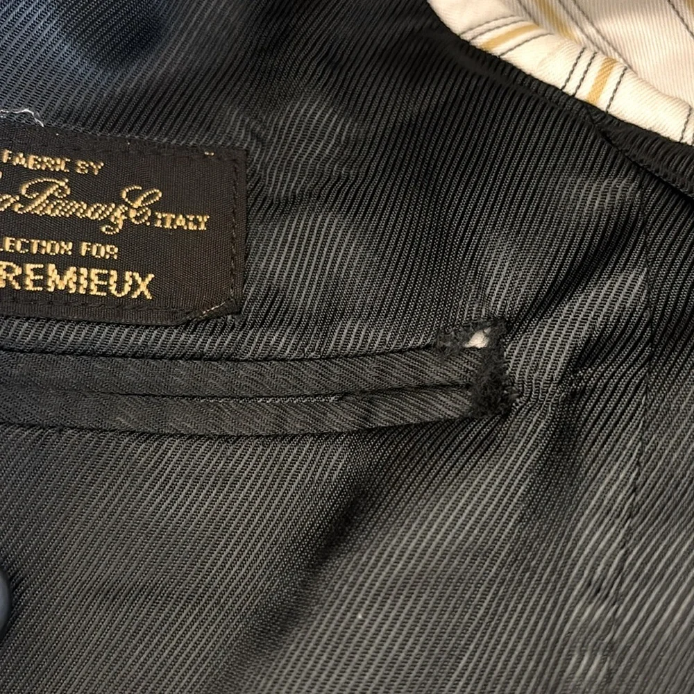 Loro Piano Blue Pinstripe Sport Jacket Blazer Men by Daniel‎ Cremieux Size 38S